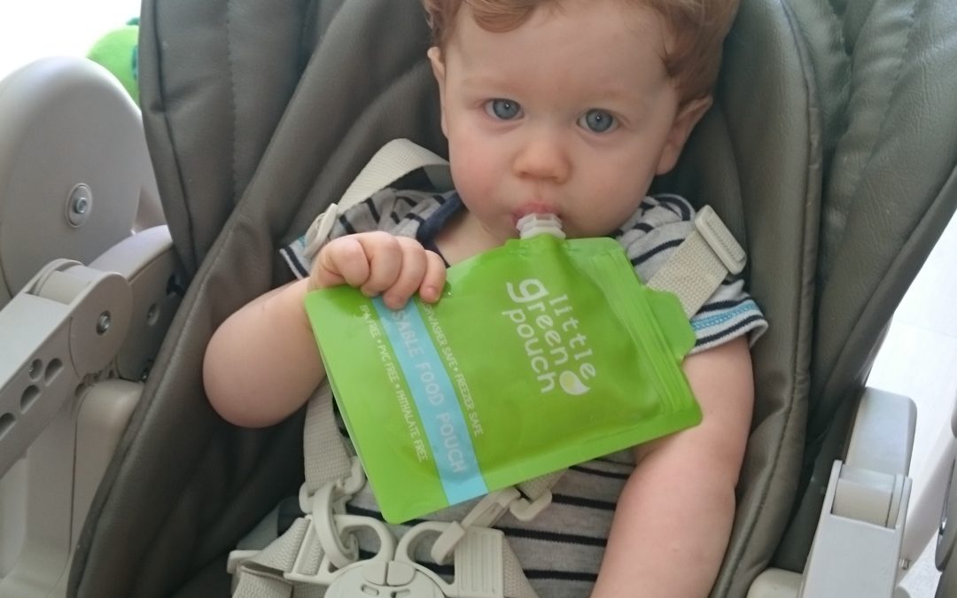 Lucas à testé : Baby clips (gourde réutilisable avec sa cuillère).