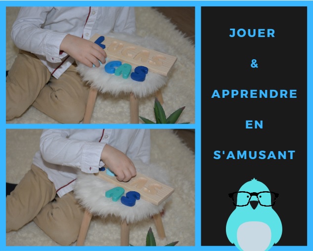 Un Puzzle Prenom En Bois Avec Atelier Ebenix Les Chuchotements D Une Maman